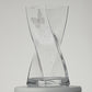 Butterfly Vase - Luxury Hand Blown Glass Vase - Crystal from Swarovski & Etched Butterfly, Clear Glass - 11.8 in (30 cm)